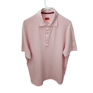 Isaia Men's Cotton Size XXL Pique Polo Shirt